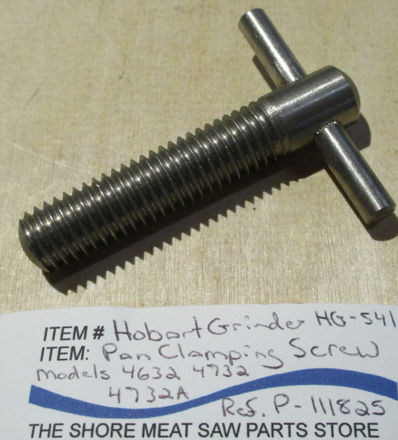 Pan Clamping Screw for Hobart 4332 & 4822 Meat Grinders. Replaces 00-22306